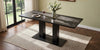 Vero 71 Inch Modern Rectangular Dining Table with Dual Pedestal Base and Black Finish, Black | Vero Table a Manger Rectangulaire Moderne 71 po avec Base a Double Piedestal et Finition Noire, Noir