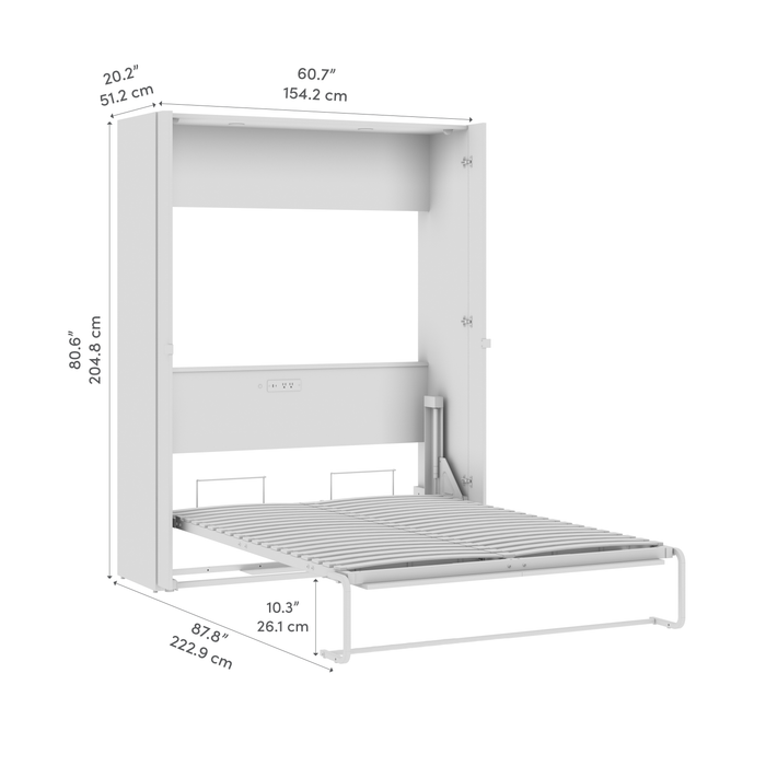 Bestar Avalon 61 W Full Murphy Bed
