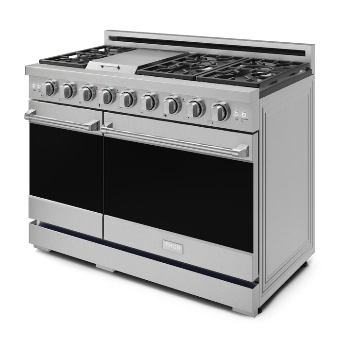Gordon Ramsay Collection by Thor Kitchen 48\" Freestanding Professional Gas Range - RSG48E
