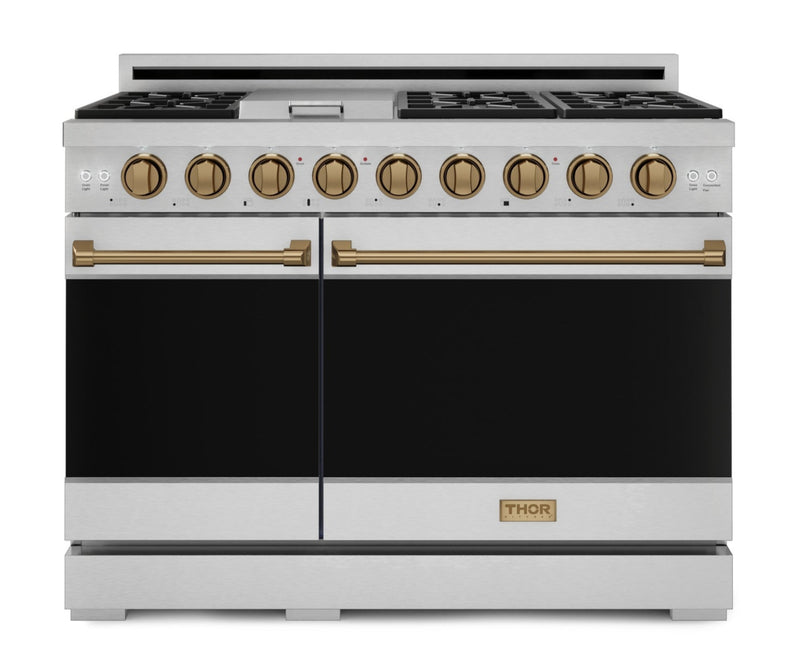 Gordon Ramsay Collection by Thor Kitchen 48\" Freestanding Professional Gas Range - RSG48E-BRZ