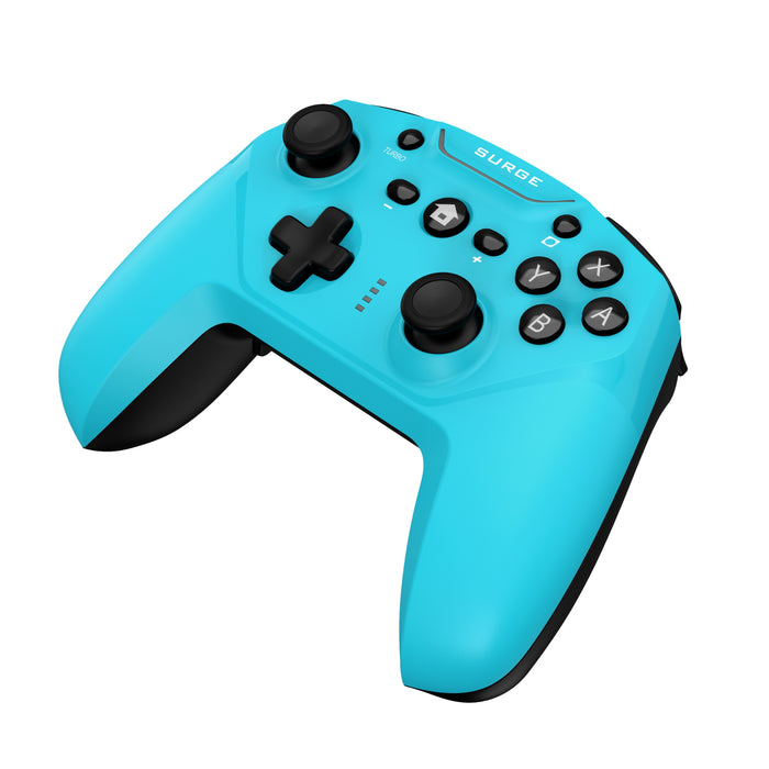 Surge Nintendo Switch Wireless Pro Neon Blue Controller