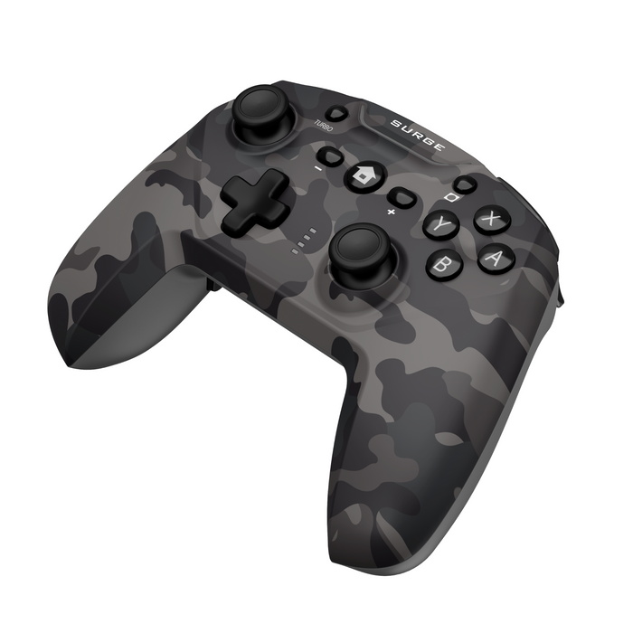 Surge Nintendo Switch Wireless Pro Grey Camo Controller