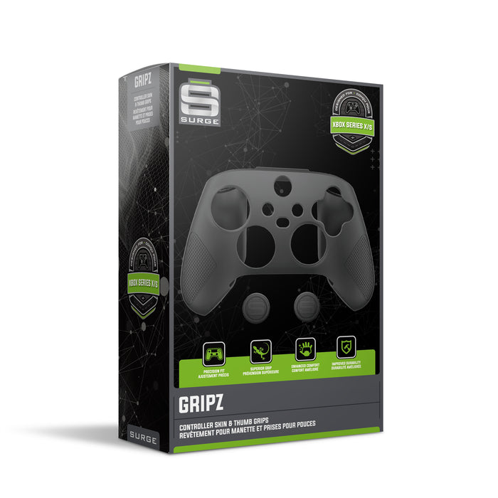Surge Xbox Series X Black Controller Gripz Pack