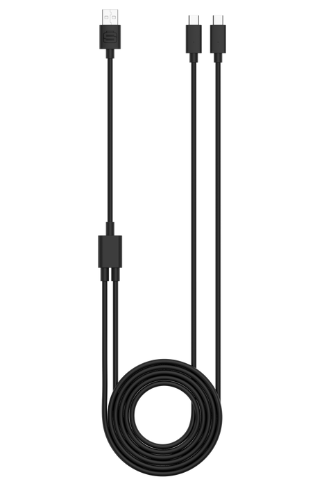 Surge Xbox Series X X1A Black Dual Controller Charge Cable and Batteries