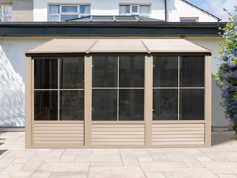 Gazebo Penguin Florence - Wall Mounted Solarium 10x16 Metal Roof