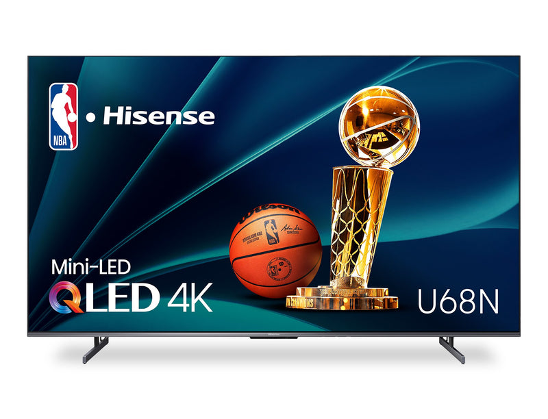 Hisense 85\" QLED Mini LED 4K UHD HDR10+ Dolby Vision 60Hz Google Smart TV (85U68N)