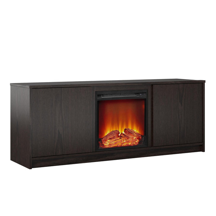 Ameriwood Home Bartow Electric Fireplace TV Stand - Espresso