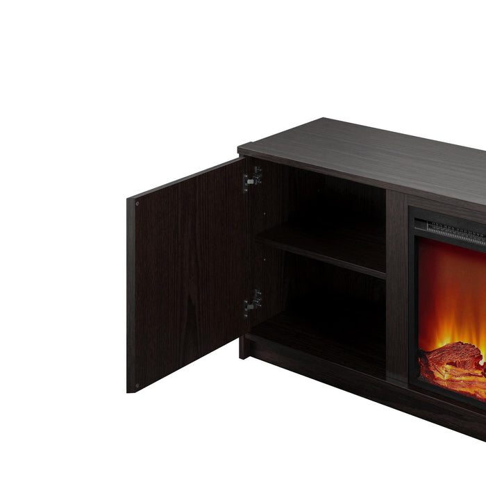 Ameriwood Home Bartow Electric Fireplace TV Stand - Espresso