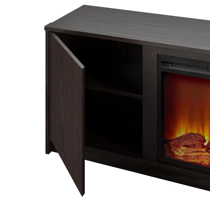 Ameriwood Home Bartow Electric Fireplace TV Stand - Espresso