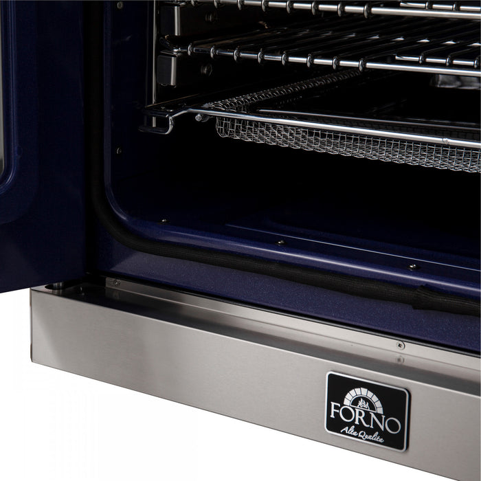 Forno Gallico 30 in. French Door Electric Wall Oven Stainless Steel, 3.68 cu.ft. - FBOEL1371-30