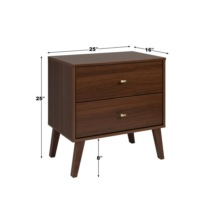 Milo 2-Drawer Nightstand - Cherry
