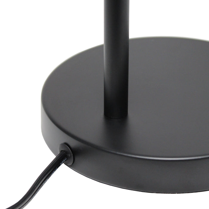 Camden Industrial Metal Desk Lamp, Onyx, 21.8\"H