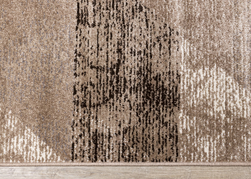 May Distressed Geometric Area Rug - 5'3\" x 7'7\"