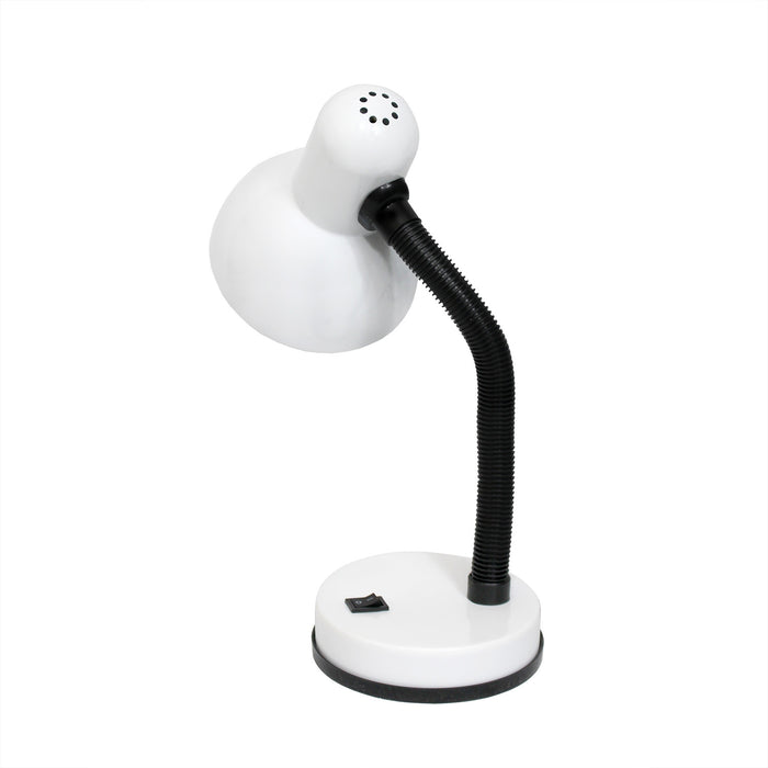 Remmer Gooseneck Desk Lamp, Snow, 14.25\"H