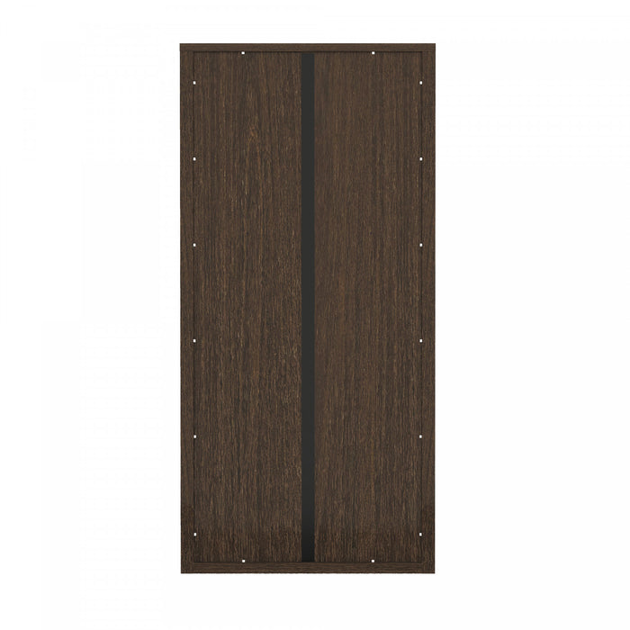 Rivington Modern 38\" Bookcase Cabinet in Walnut