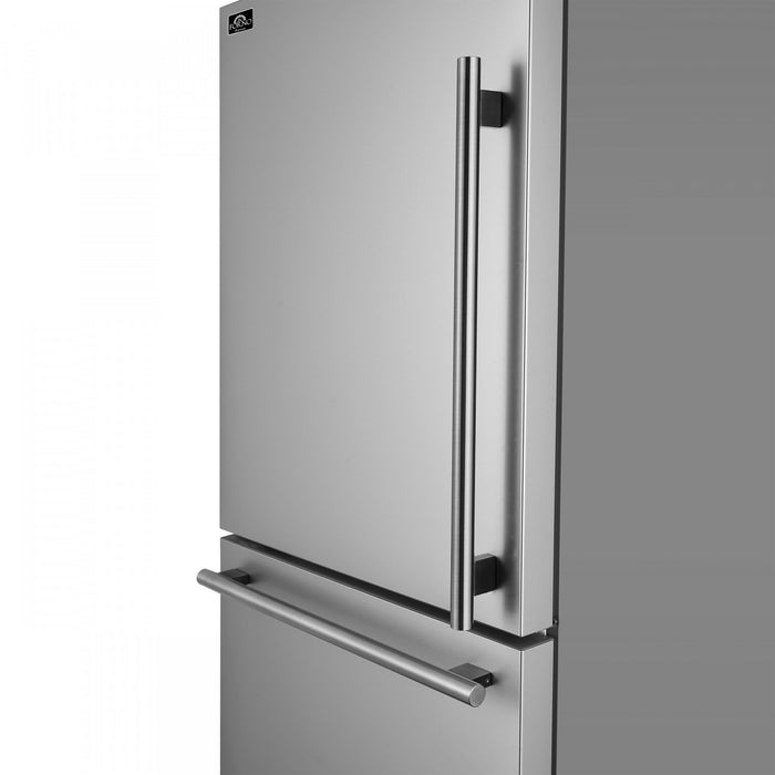 Forno Milano 60-Inch Side-by-Side Refrigerator in Stainless Steel, 34.4 cu.ft - FFFFD1787-60S
