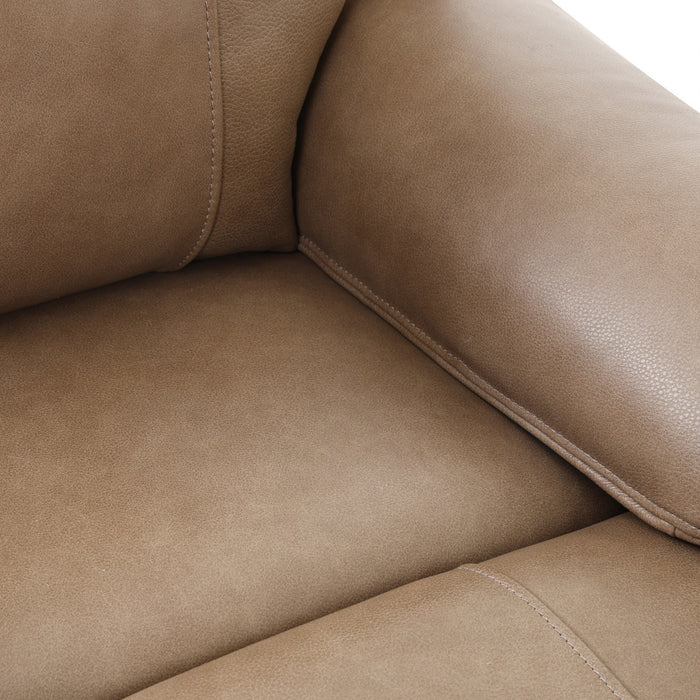 Marlow 84 in. Leather Match Power Reclining Sofa with USB/USB-C - Taupe