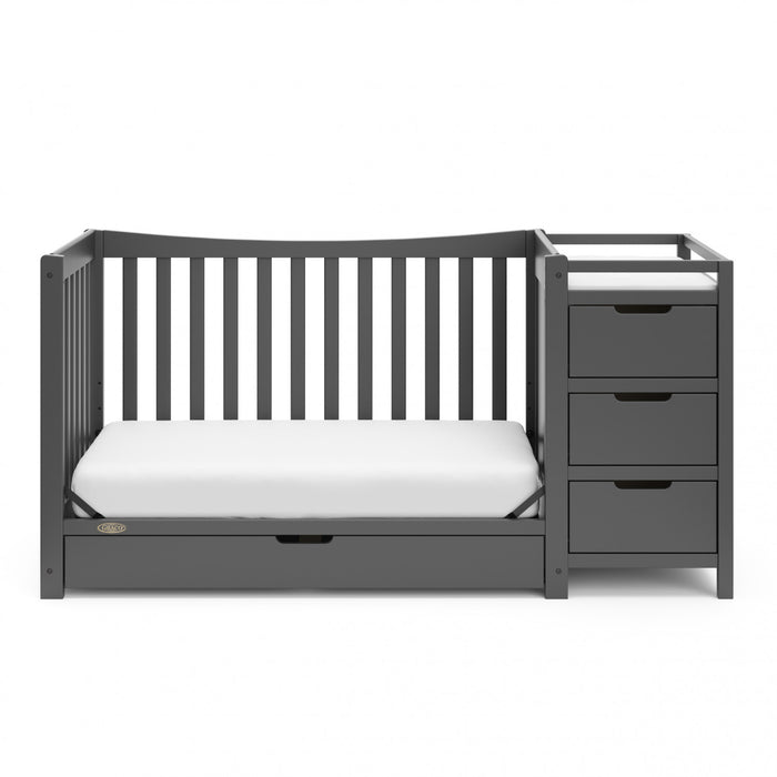 Graco Remi 4-in-1 Convertible Crib and Changer - Gray