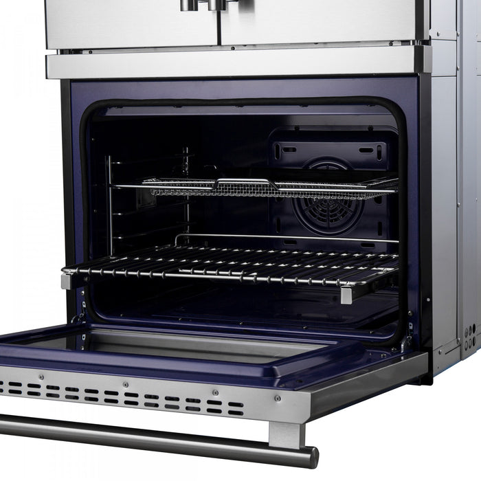 Forno Gallico 30 in. French Door Electric 7.36 cu.ft. Double Wall Oven - FBOEL1388-30
