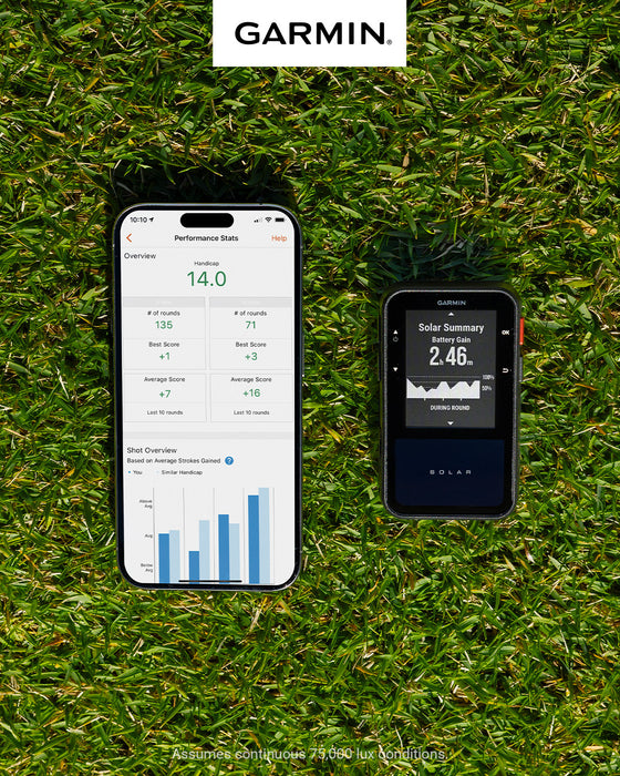 Garmin Approach G20 Solar Course Caddy - 2.2\" Sunlight Readable Handheld Golf Gps, Virtual Coach With 43,000 Preloaded Courses Worldwide