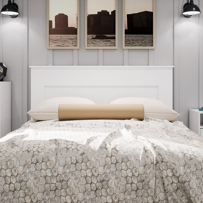 Queen Flat Panel Headboard - White