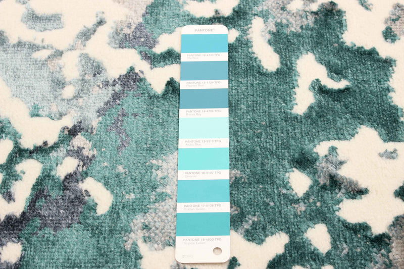 Aura Teal Area Rug - 5'0\" x 8'0\"