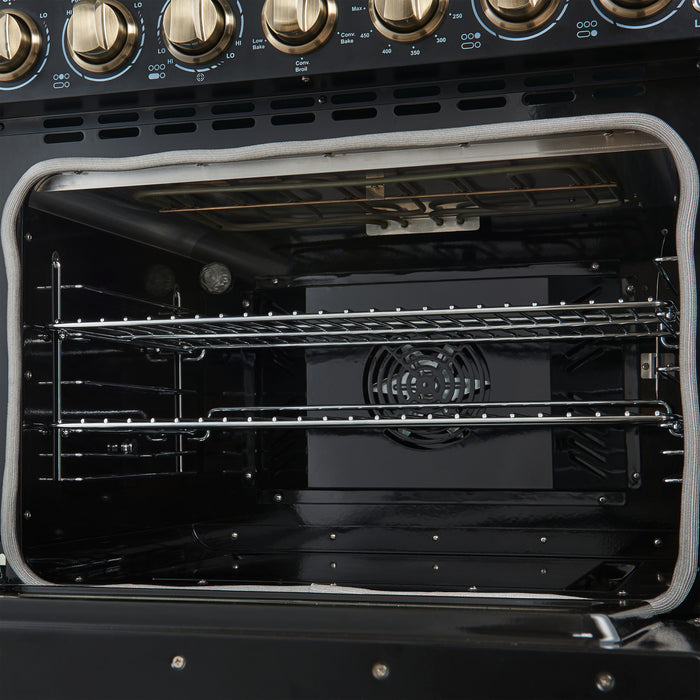 Forno Paolo 30\" Black Electric Range, 4.38 CU.FT. - FFSEL6011-30BLK