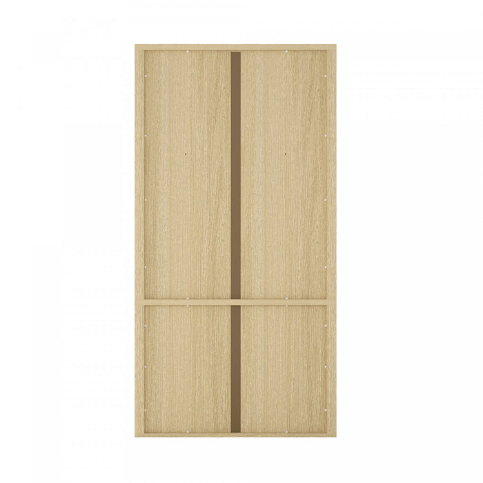 Rivington Modern 40\" Bookcase Cabinet in Natural Oak