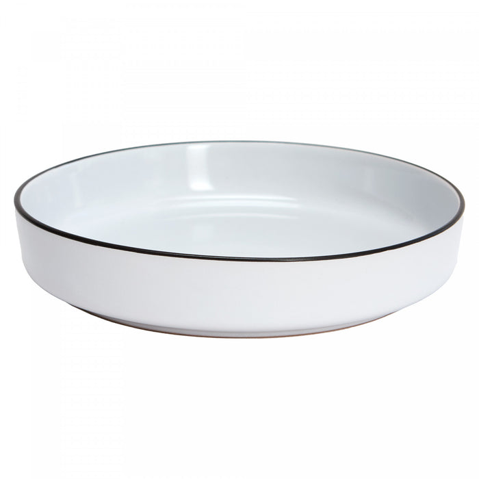 Cena Home Bistro Dinner Bowls, Set of 4, 7.8-inch Stoneware Pasta and Salad Bowls