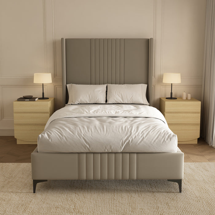 Ardea Contemporary 20\" Nightstand in Natural Oak (3-Drawer)