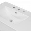 Derek 36 Inch Modern Bathroom Vanity with Ceramic Sink & Multi Storage, White | Meuble de salle de bain moderne Derek 36 pouces avec lavabo ceramique et rangement multiple, blanc