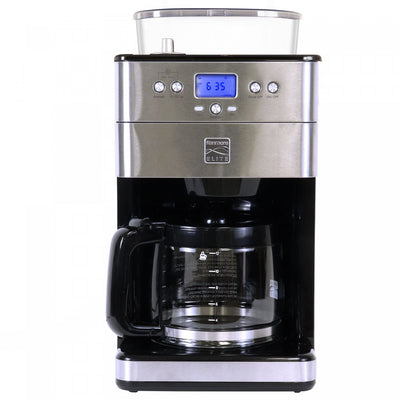 Kenmore Elite Grind & Brew Coffee Maker Stainless Steel - KKECMGBSS|Cafetière à moudre et infuser Kenmore Elite en acier inoxydable - KKECMGBSS