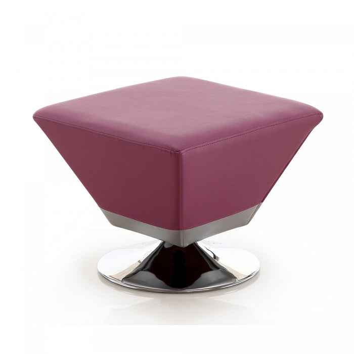 Diamond Modern 1-Piece Accent Ottoman in Blue, Green, Orange, Purple, Red, Tan and Yellow