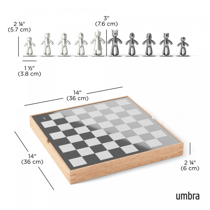 Umbra Metal Buddy Chess Set
