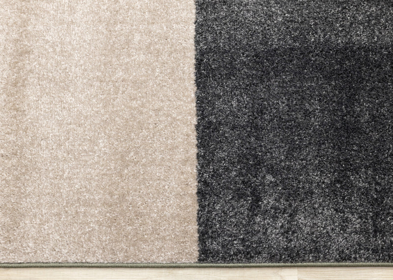 Marley Geometric Modern Green Grey White Area Rug - 7'10\" x 10'6\"