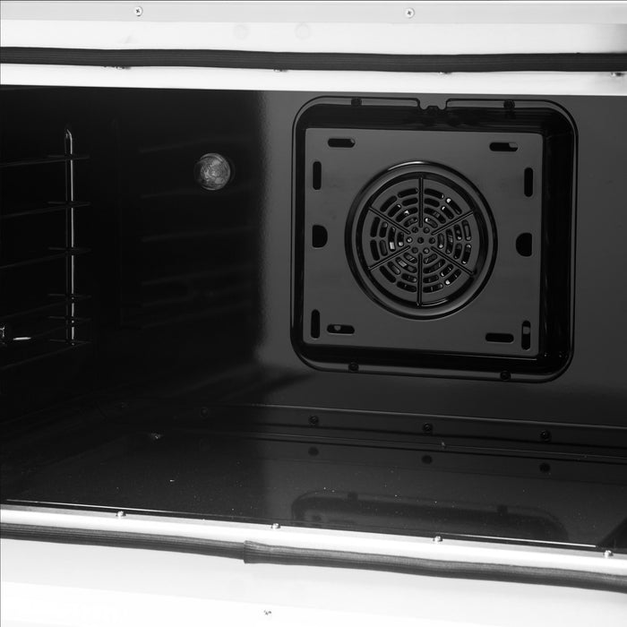 Forno Galiano 36\" French Door Dual Fuel Range, White, 5.36 cu. ft. - FFSGS6356-36WHT