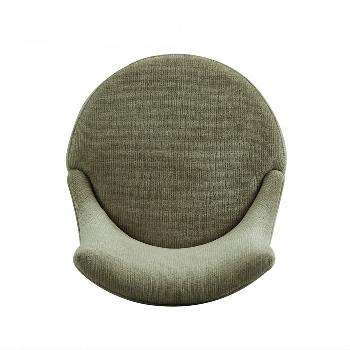 Lucia Modern Chenille Wood Counter Stool in Leaf Green - Set of 2