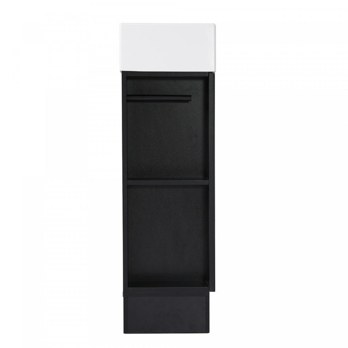 Ethan 18.6\" Bathroom Vanity with Sink and Adjustable Shelf, Black