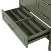 Emerson 30 Inch Bathroom Vanity with Ceramic Sink and Three Drawers, Olive Green | Emerson Meuble de salle de bain 30 pouces avec vasque en ceramique et trois tiroirs, Vert olive