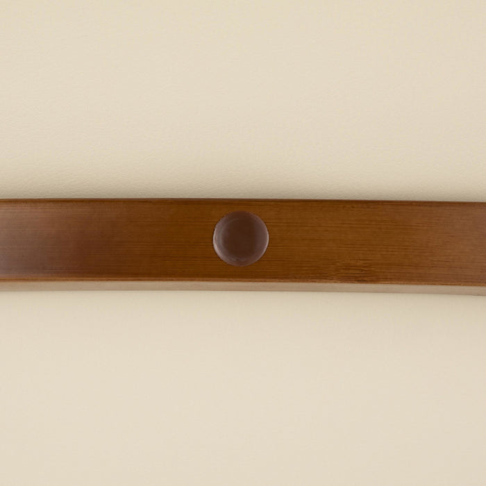 LumiSource Cosmo Faux Leather Mid-Century Dining Chair - Walnut/Cream