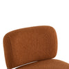 Coco Modern Boucle Lounge Chair with Solid Wood Frame, Orange | Coco Fauteuil de Salon Moderne en Bouclette avec Cadre en Bois Massif, Orange