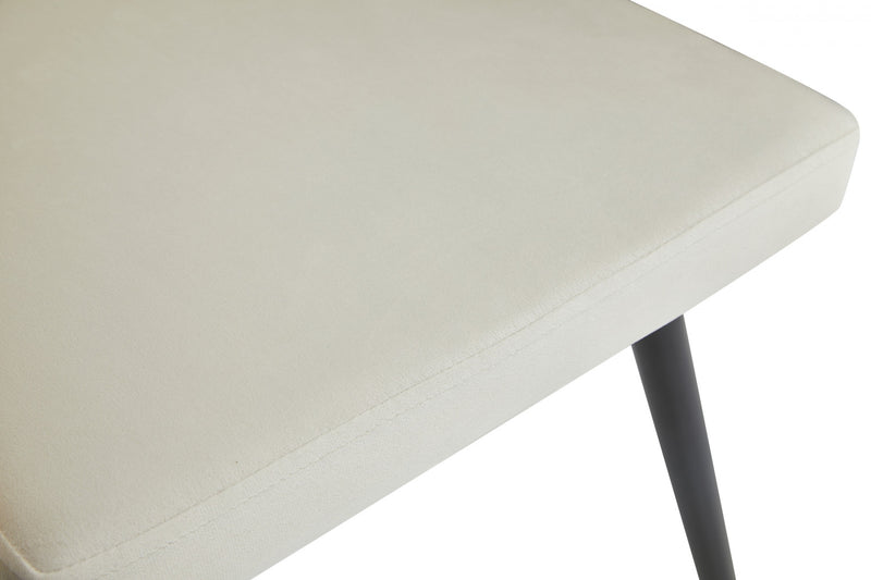 Hildy Accent Dining Arm Chair, Beige Velvet (set of 2) 