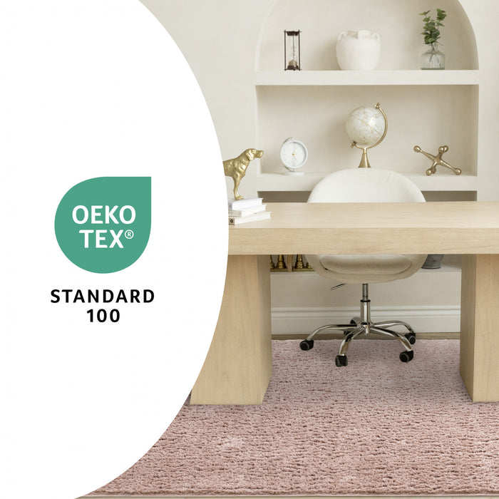 Taylor Pink Comfort Shag Rug, 3'11\" x 5'11\" Oval Indoor Area Rug