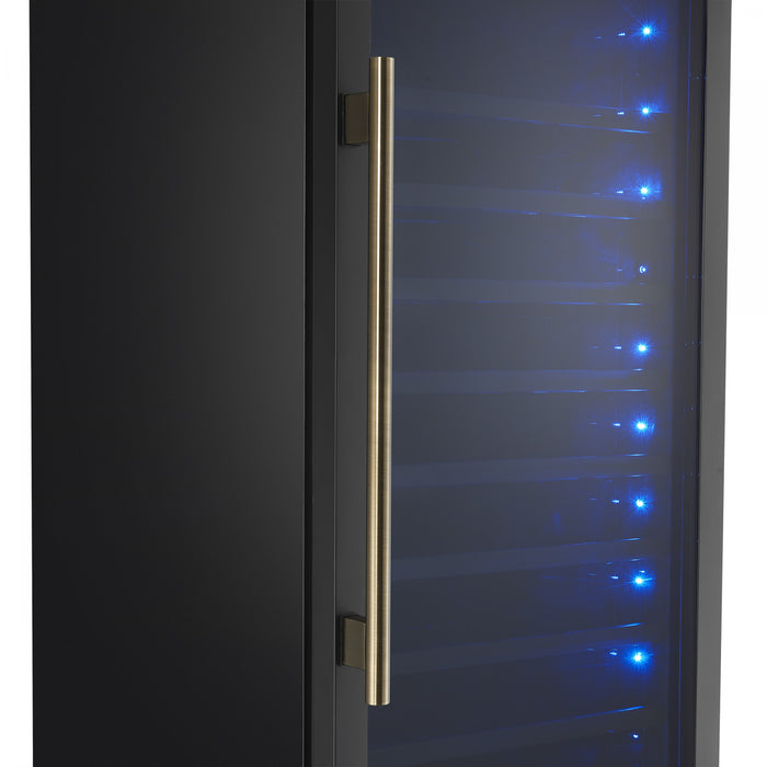 Forno Azienda 24\" Dual Zone Wine Cooler, 15.8 Cu.Ft, 108 Bottles & 100 Cans, Black - FWCDR6628-24BLK Refrigerator