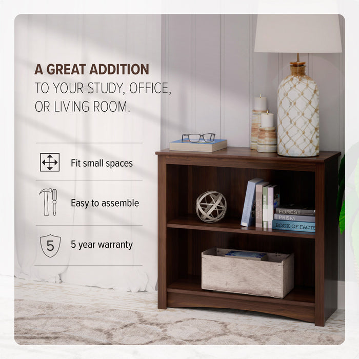 Two-Shelf Bookcase - Espresso