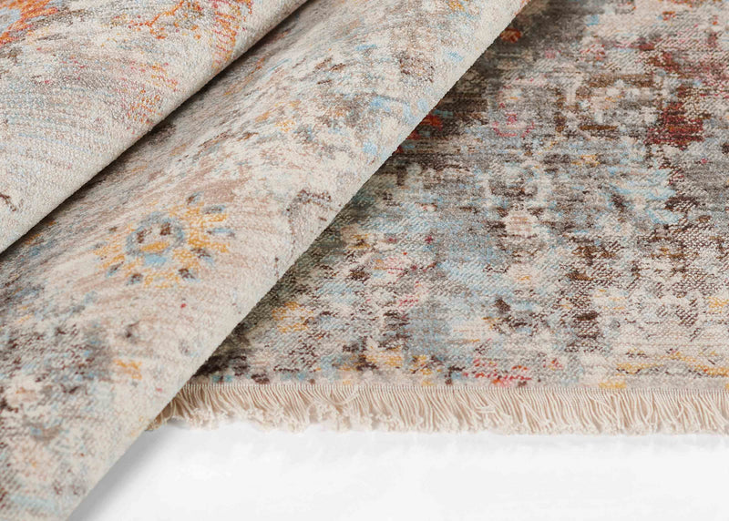 Camellia Traditional 2'6\" x Runner Rug in Multi Indoor Area Rug