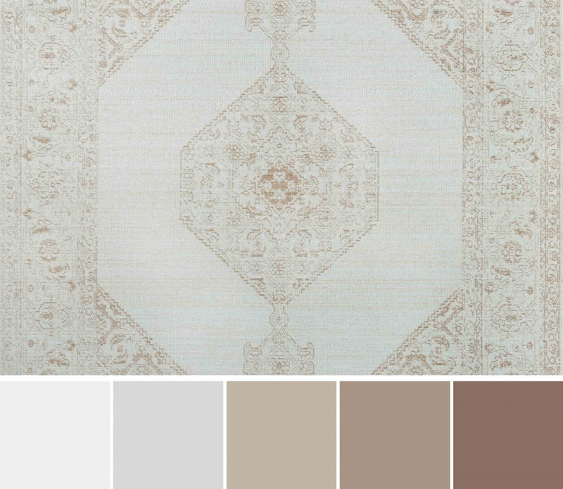 Maude Traditional 7'10\" x 10'6\" Area Rug in Brown Indoor Area Rug