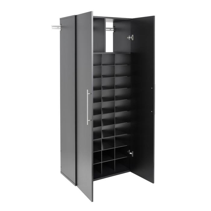 Hangups 40-shoe Cubby Storage Cabinet - Black