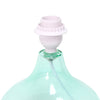 Ryley Glass Raindrop Table Lamp, Teal, 13.75"H | Ryley Lampe de table en verre motif gouttes de pluie, Sarcelle, 13,75 po H