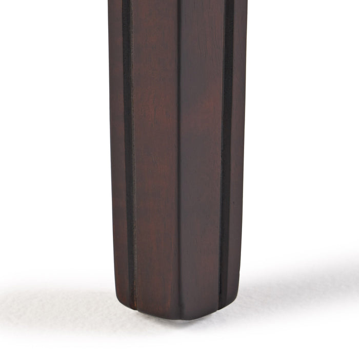 Tiffin Counter Stools Set Of 2, Saddle Seat With Studded Trim, Vegan Leather - Brown